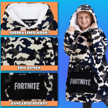 Blanket Hoodie Gifts for Boys Teens, Oversized Fleece Pullover with Sherpa-Lined Hood, Wearable Blanket for Gamers