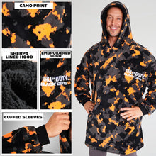 Blanket Hoodie for Men, Teens, Camo Wearable Blanket, Fleece Hooded Poncho, Cozy Loungewear, Gamer Gifts for Men