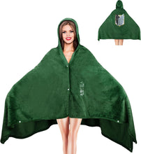 Anime Costume Men'S Scout Regiment Cloak AOT Pyjamas Cape Coat Outfit Climate Blanket for Halloween Carnival Fancy Dress Party