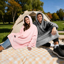 Oversized Blanket Hoodie, Wearable Fluffy Sherpa Blanket, Cozy Sweatshirt Blanket Gift for Adult Women Men Girlfriend, Camo