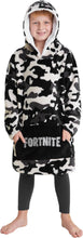Blanket Hoodie Gifts for Boys Teens, Oversized Fleece Pullover with Sherpa-Lined Hood, Wearable Blanket for Gamers